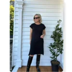 Short Sleeve Midi Dress