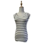 100% Wool Sleeveless Scoop Top - Rib