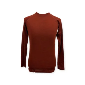 Long Sleeved Crew Neck Top 180g(Rib) 1 Merino wool long sleeve shirt soft breathable base layer for winter warmth